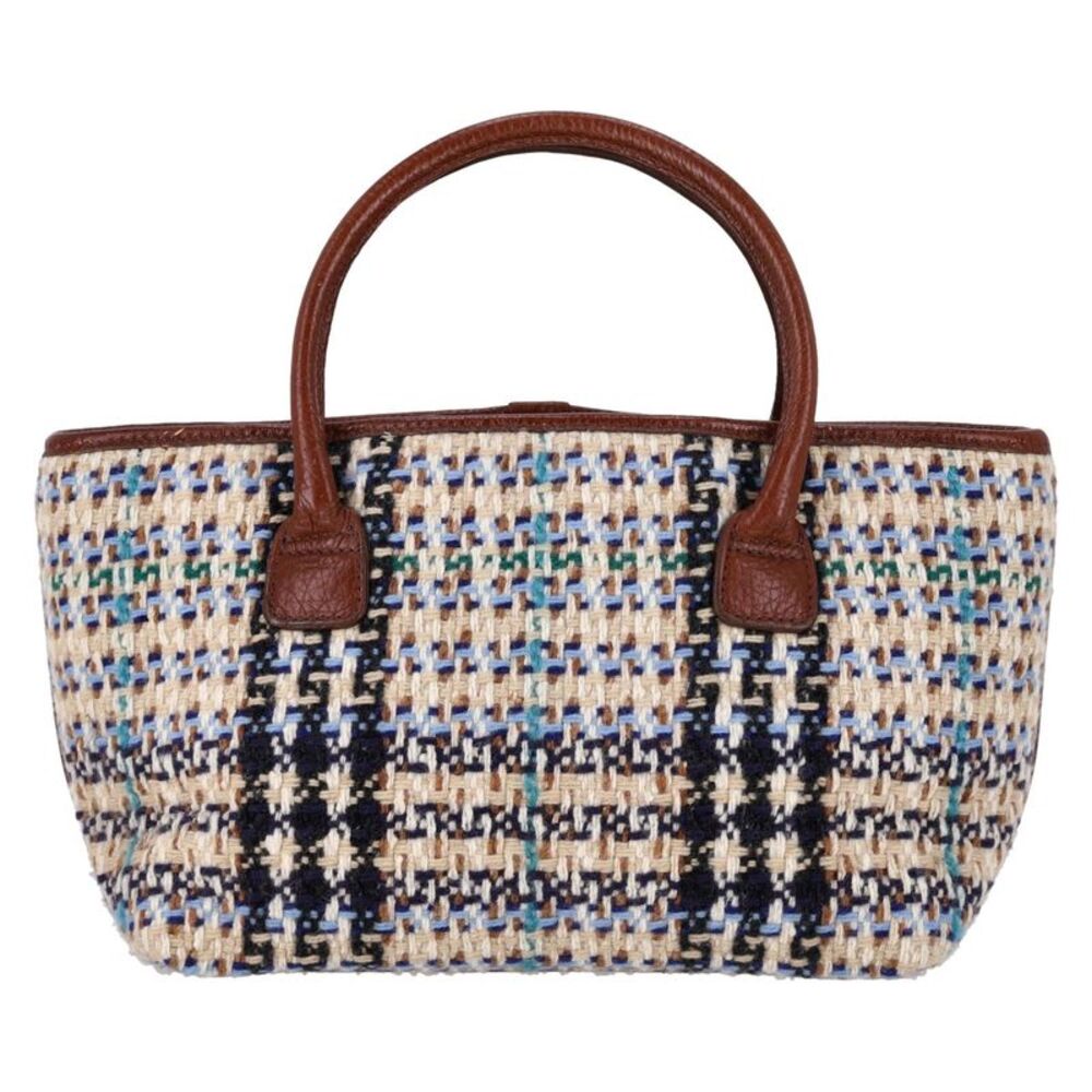 Burberry Woven Wool Handbag